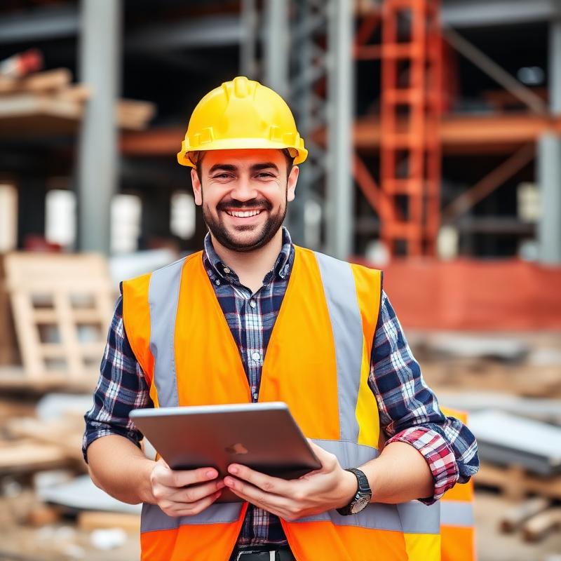 Happy contractor
